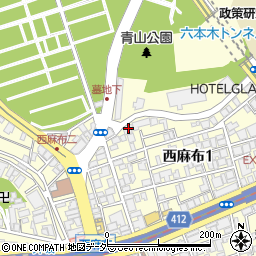 鮨 麻葉周辺の地図