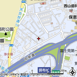 東京都調布市富士見町1丁目25-12周辺の地図