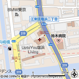 江東区　塩浜児童館周辺の地図