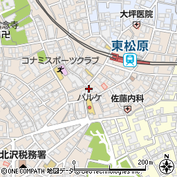 京あづま松原店周辺の地図