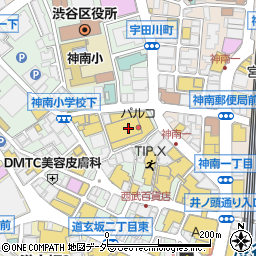 金子眼鏡店　渋谷パルコ店周辺の地図