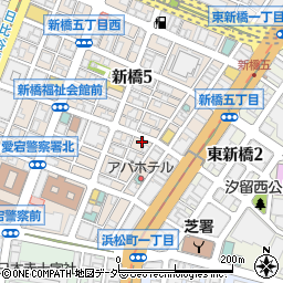 新橋ヤマトヨビル周辺の地図