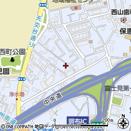 東京都調布市富士見町1丁目25-9周辺の地図