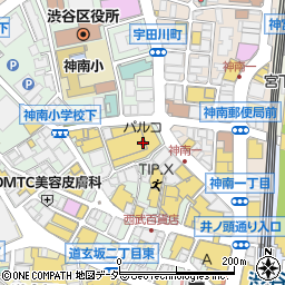 渋谷パルコ周辺の地図