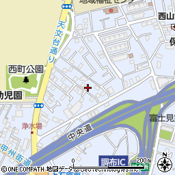 東京都調布市富士見町1丁目25-5周辺の地図