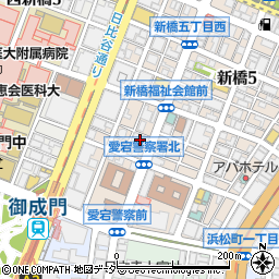 月桂冠株式会社　東京オフィス周辺の地図