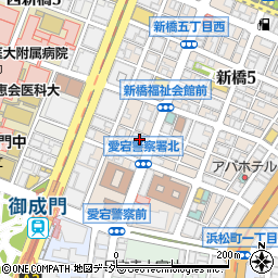 月桂冠株式会社　東京オフィス周辺の地図