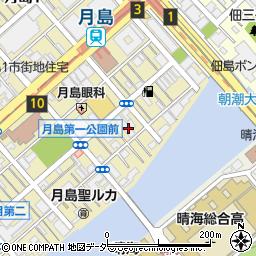 東京都中央区月島2丁目周辺の地図