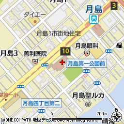 東京都中央区月島4丁目1-1周辺の地図