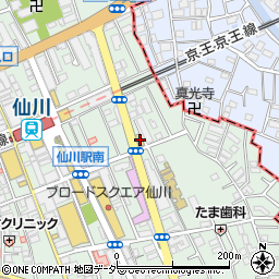 ファミリーマート調布仙川町一丁目店周辺の地図