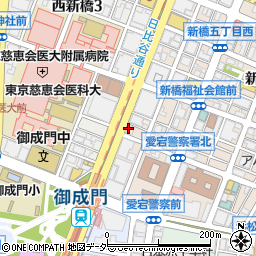 セブンイレブン御成門駅北店周辺の地図