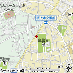 東京都世田谷区桜上水2丁目25-17周辺の地図
