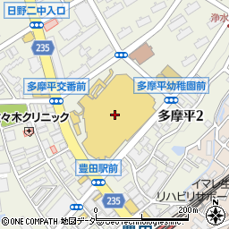 ダイソーイオンモール多摩平の森店周辺の地図