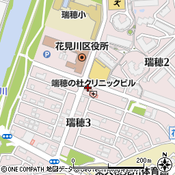 花見川区役所前郵便局周辺の地図