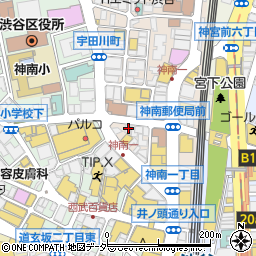 個室 近江うし焼肉 にくTATSU 渋谷店周辺の地図