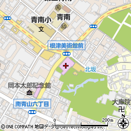 根津美術館周辺の地図