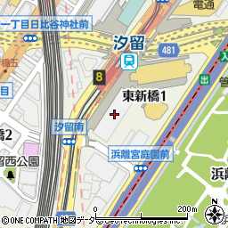 ホテルヴィラフォンテーヌグランド東京汐留駐車場周辺の地図