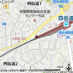 千葉県四街道市四街道1丁目1周辺の地図