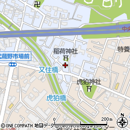 ファミリーマート調布深大寺元町店周辺の地図