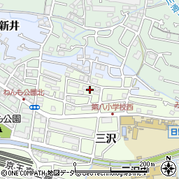 東京都日野市三沢591周辺の地図