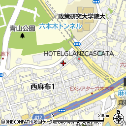 霞町・五番館周辺の地図