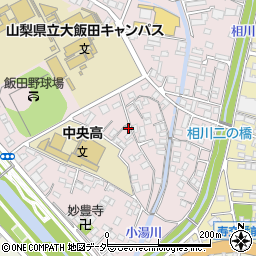 山梨県甲府市飯田5丁目7-16周辺の地図