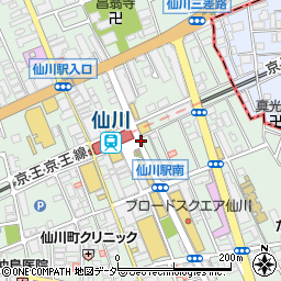 仙川駅周辺の地図