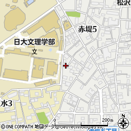 東京都世田谷区赤堤5丁目17-8周辺の地図