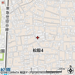 東京都世田谷区松原4丁目34-10周辺の地図