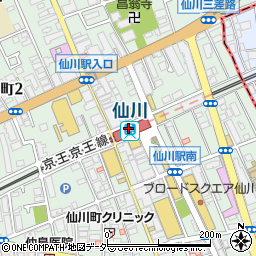 啓文堂書店仙川店周辺の地図