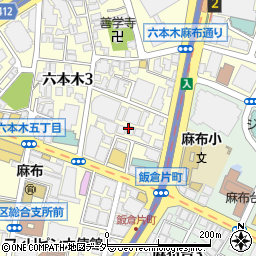東京都港区六本木3丁目16周辺の地図