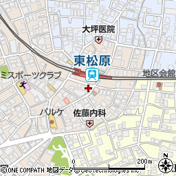 ローソンＬＴＦ東松原駅前店周辺の地図