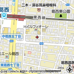 東京都江戸川区東葛西6丁目6-8周辺の地図