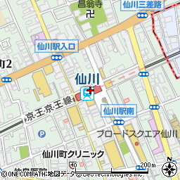 東京都調布市周辺の地図