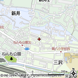 東京都日野市三沢373周辺の地図