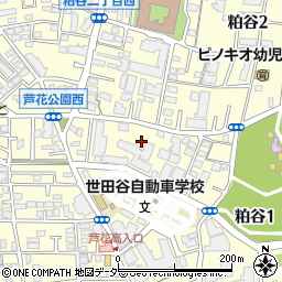 東京都世田谷区粕谷周辺の地図
