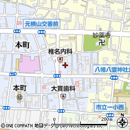 東京都八王子市本町9周辺の地図