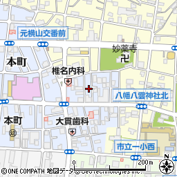 東京都八王子市本町8周辺の地図