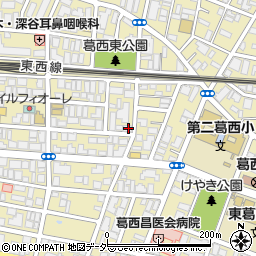 東京都江戸川区東葛西6丁目17-16周辺の地図
