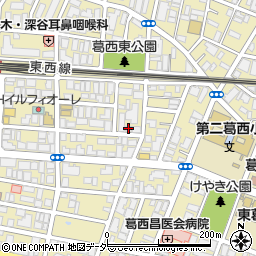東京都江戸川区東葛西6丁目17-17周辺の地図