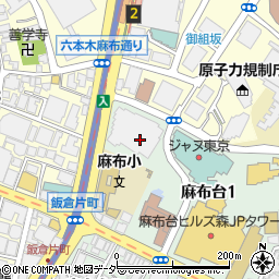 東京都港区麻布台1丁目1周辺の地図