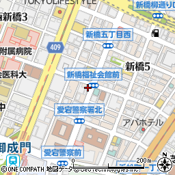 日産レンタカー新橋店周辺の地図