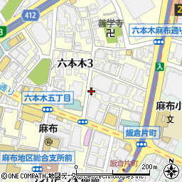 ユアー・パーキング青葉六本木ビルディング駐車場周辺の地図
