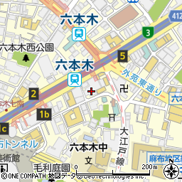 全聚徳 北京ダックの老舗 六本木店周辺の地図