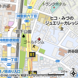 みずほ銀行東急ストアフードステーション渋谷キャスト店 ＡＴＭ周辺の地図
