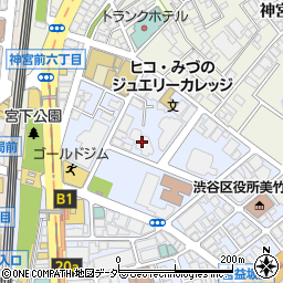 渋谷美竹ハイム周辺の地図