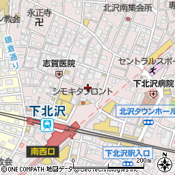 猫喫茶 空陸家 下北沢店周辺の地図