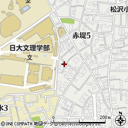 東京都世田谷区赤堤5丁目17-13周辺の地図