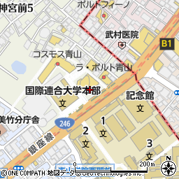 東京都渋谷区神宮前5丁目52周辺の地図