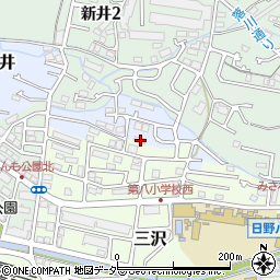 東京都日野市新井574周辺の地図